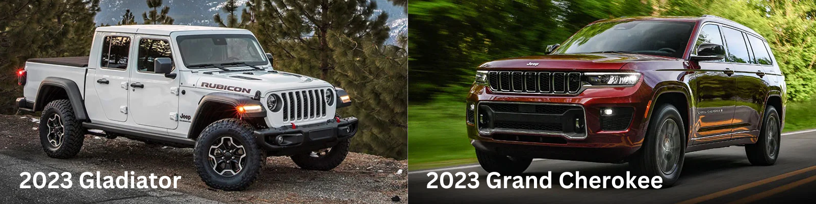 2023 Jeep Gladiator vs 2023 Jeep Grand Cherokee in Delaware, OH