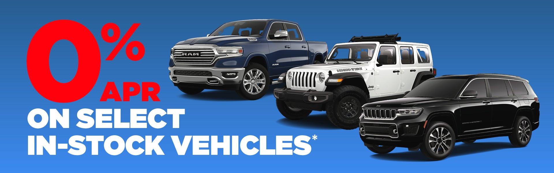 0% APR on select in-stock vehicles 